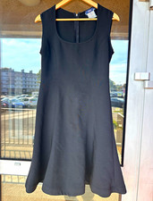 VERSUS Versace  Black A-Line Knee Dress IT 42 Sleeveless Scoop Neck picture