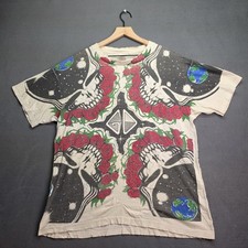 Vintage 1994 Grateful Dead Space Your Face All Over Print Shirt XL Anvil USA AOP picture