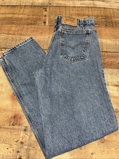 Vtg Levis Jeans Mens 36x34 Blue 90s Orange Tab Denim Pants 550 USA Made (2849) picture