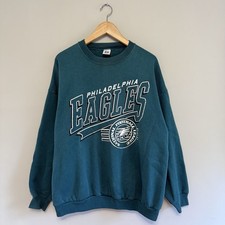 Vintage 90s Philadelphia Eagles Crewneck Sweatshirt Logo 7 Size XL picture