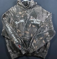 NEW Lonely Ghost x Dutch Bros Hoodie Men XL Camo Text Me When You Get Dutch NWT picture