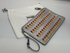 Moschino Couture Jeremy Scott Capsule Pill Blister Pack Silver Clutch Wristlet picture