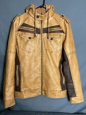 David Outwear Titan Faux Leather Jacket Limited-Edition Premium Crafted Sz M picture