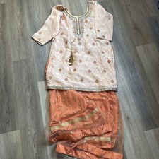 Indian Bollywood Women Beads Dress with Pants Pakistani Excellent Embroidered picture