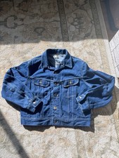 Lee Rider Dark Wash Denim Jacket 80s Vintage Size L picture