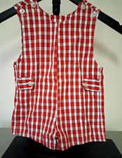 vintage 50s Babycrest red plaid romper picture