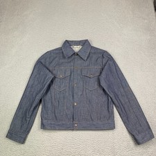 Vintage Montgomery Ward Jacket Adult Small 19x22 Cropped USA Denim picture