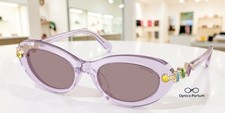 SWAROVSKI SK6042 1079LA Transparent Lilac Violet 53 mm Women's Sunglasses picture