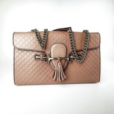 ‌GUCCI Emily Guccissima Leather Chain Shoulder Bag picture