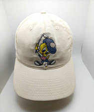Vintage Tweety Bird Golf Hat Warner Bros Studio Store White Strapback USA 1990s picture