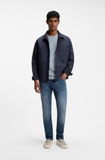 Boss By Hugo Boss Delaware Slim-Fit Jeans Blue Comfort-Stretch Denim Size 33/32 picture