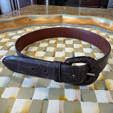 Ralph Lauren women’s vintage genuine alligator belt 30 made in Italy $1795  picture