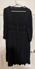 Torrid Size 1 Black Babydoll Mini Dress picture