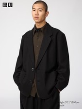 Uniqlo Unisex Black Tailored Jacket Size XL picture