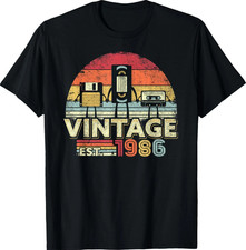 1986 Shirt. Vintage Birthday Gift, Funny Music, Tech Humor T-Shirt S to 5XL picture