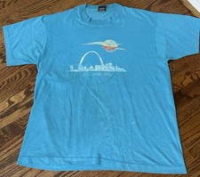 Vintage 80s St Louis Skyline T Shirt Vtg 1980s City Tee Size XL picture