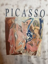 Pablo Picasso Art T Shirt Gray Tie Dye Philcos Les Demoiselles d’Avignon Smith picture