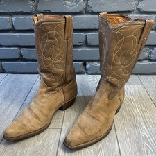 Acme Vintage Suede Western Cowboy Boots Mens 11.5 E picture