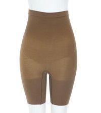SPANX S1065 Women's Chestnut Brown Higher Power High Waist Shorts Size M picture