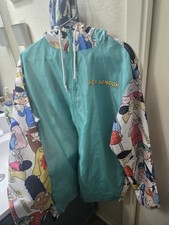 Nickelodeon Hey Arnold Cartoon 90s Full Zip Hooded Windbreaker Jacket L picture