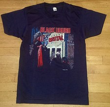 VINTAGE 1986 BLACK UHURA BRUTAL T-SHIRT M SCREEN-STARS USA REGGAE Authentic NOS picture