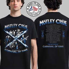 Motley Crue Carnival Of Sins Tour 2026 Heavy Metal Rock Concert T-Shirt picture