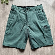 Volcom Stone Trail Master Walk Cargo Shorts Forest Green V.Co Tech Men's 28 picture