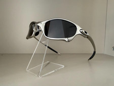 Oakley Juliet 1.0 X Metal Sunglasses- Vintage Silver Frame Black Polarized Lens picture