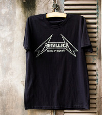 Metallica Metal Up Your Ass Logo Rock Band Black Unisex T-Shirt S-5XL picture