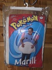Vintage Pokémon Marill Child Costume 4-6 Unisex Fun To Play Pokemon 2000 New HTF picture