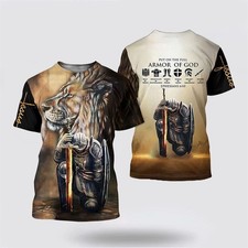 Put On The Full Armor Of God Child Of God Jesus All Over Print 3D T Shirt – picture