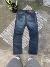 Edwin Blue/White Vintage Dark Japanese Straight 503 Made In Japan Jeans Size 30 picture