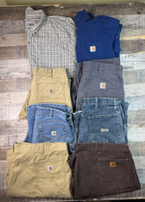 Lot of 8 Carhartt Jeans  Shorts Tops Mens Reseller Wholesale Denim Canvas Y2K picture