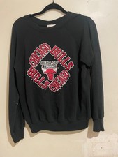 Vintage 70s 80s Champion Chicago Bulls Sweatshirt Blue Bar Made in USA Large picture