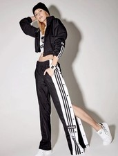 ✅NEW ADIDAS ORIGINALS WOMENS ADIBREAK TREFOIL PANTS ~SIZE small #IU2519 picture