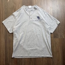 Vintage 90’s Notre dame fighting Irish embroidered Henley tee size large picture