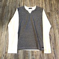 Vintage 90s Y2K G by Guess Men’s Regular Gray White Houndstooth Logo Long Sleeve picture