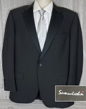 Samuelsohn Mens Navy Tuxedo Jacket Super 100’s Wool 44 Long (t1) picture