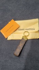 Authentic Louis Vuitton Dragonne Key Holder Key Chain LV Monogram Brown picture