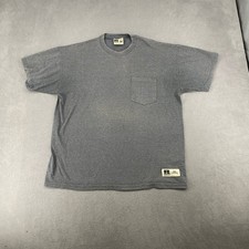 Vintage Russell Athletic Pro Cotton Pocket T-Shirt Heather Gray Mens Large 7321 picture