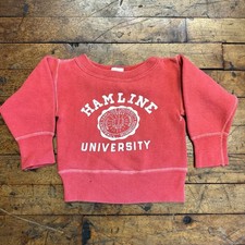 True VTG KIDS 4T Sweatshirt Hamline University All Cotton Running Man picture