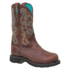 JUSTIN ORIGINAL WORKBOOTS GY9991 Western Boot,B,8,Brown,PR 52EG52 picture