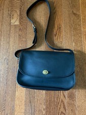 Y2K Vintage Coach City Bag 9790 Black Leather/ Brass  Crossbody Unused-Mint picture