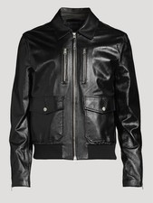 New MACKAGE Men’s Chance Leather Jacket Size 46 Retail $1,590 picture