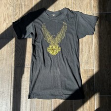 Rare Vintage Late 70s Harley Davidson T-Shirt Single Stitch Size Small Made USA picture