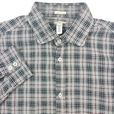 $425 Massimo Alba Round Collar Canary Button Up Shirt in Gray Mens Size Medium picture