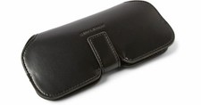 New Authentic Saint Laurent Sunglasses Eyeglasses Case Leather Black Case picture