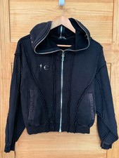 Thug Club Bulk Shoulder Gladiator Zip-Up Utility Hoodie Charcoal Black sz 1/US S picture