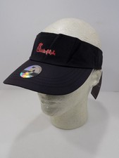 NEW Chick-Fil-A Visor Adjustable Black Hat Cap Red Employee Sun Work Uniform picture