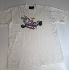 Domrebel Shirt Men Large Bunny Distress Street Graphic Collect Work Party Gym Ex picture